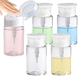 ASOUUNLD 5 Pumpflasche 200ml Pumpspender Dispenser für Nagellackentferner und...