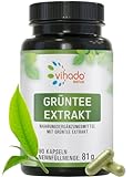 Vihado Grüntee Kapseln, 2259 mg Grüner Tee Extrakt pro Tagesdosis – mit 339...