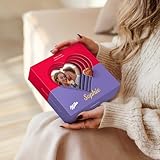Milka Herzen in 3D-Geschenkbox Personalisiert mit Foto - Valentinstag Schokolade...