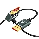 Thsucords Ultradünnes 8K HDMI Winkelstecker 2.1 90 Grad Abwärtswinkelkabel...