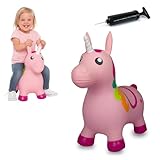 JAMARA 460316 Hüpftier Einhorn HoppyDoo - Spielzeug für Kinder, Hüpfspielzeug...