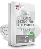 Welldora ǀ Milbenbezug Bettdecke 155x220 ǀ Allergiker Deckenbezug...
