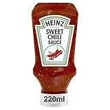 Heinz Sweet Chili Sauce – Süß-scharfe Sauce in Kopfsteherflasche – 1 x 220...