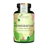 Rosskastanienextrakt Vegavero | 100% Bio | 800 mg Extrakt mit Weinlaub & Acerola...