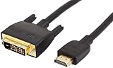 Amazon Basics HDMI-A-auf-DVI-Adapterkabel für Fernseher, bidirektional, 1080P,...