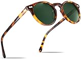 CARFIA Retro Polarisierte Damen Sonnenbrille Outdoor UV 400 Brille für Fahren...