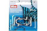 Prym 416111 Bikini- und Gürtelverschluss MET 25 mm silberfarbig