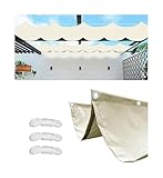Sonnensegel Einziehbares 1x3M(BxL) Verstellbar Sonnensegel Welle Aufrollbar...