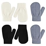 3 Paar Winterhandschuhe Kinder, Thermo Stretch Fingerhandschuhe Kinder, Weich...