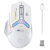 inphic IN9 Gaming Maus kabellos, echte Tri-Mode 2,4G Wireless/Type-C...