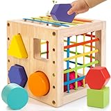 Winique Formsortier-Holzspielzeug ab 1 Jahr, Montessori sensorisches Spielzeug,...