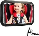 M2xcec Baby Autospiegel, Rücksitzspiegel fürs Baby, 360° Schwenkbar,Stabiler...