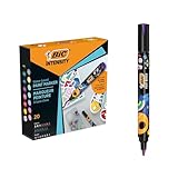 BIC Intensity Farbmarker mittlere Rundspitze für verschiedene Oberflächen,...