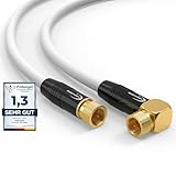 RedStar24 1m SAT Antennenkabel Satellitenkabel Digital HDTV 135dB 2X F-Stecker...
