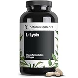 L-Lysin – 365 Kapseln – 800mg pures L Lysin aus 1000mg L-Lysin HCl/Tag –...