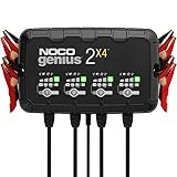 NOCO GENIUS2X4, 8A (2A/Bank) Autobatterie Ladegerät, 6V und 12V...