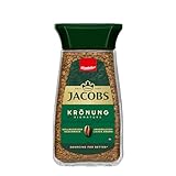 Jacobs Krönung löslicher Bohnenkaffee, Instant Kaffee, 100 g im Glas, für 56...