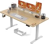 Homall Höhenverstellbarer Schreibtisch 140x70 cm, Schreibtisch...
