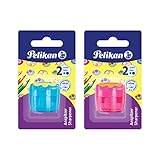 Pelikan 700429 Doppeldosenanspitzer Flower, 1 Stück, farbig sortiert - keine...