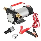 Wiltec Bio Dieselpumpe 12 V, 150 W, 40 l/min, Heizölpumpe selbstansaugend,...