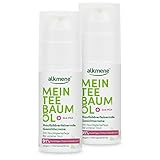 alkmene Mein Teebaumöl Gesichtscreme 2x 50 ml Pickel Reduktion 91% bestätigt -...