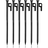 Flintronic Zelt Heringe Stahl Erdnägel, 6Pcs Zelt-Heringe aus Stahl, 30 cm...