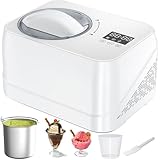 Acmeenjoy Eismaschine mit Kompressor 1L, Eismaschine Selbstkühlend mit...