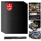 Lifhety 4 Stück Dauerbackfolie für Backofen, 40x33cm Antihaft Backmatte,...