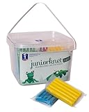 Feuchtmann JUNiORKNET Edu Bucket | Knetset 14 x 100g weiche Kinderknete | vegane...