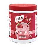 SlimFast Milchshake Pulver Erdbeere I Kalorienreduzierter Diät-Shake mit hohem...