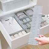 16 Stück Schubladenteiler, Schubladeneinteiler, Schubladentrenner Verstellbare...