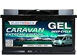 Gel Batterie 12V 100Ah Caravan Extreme Solarbatterien Gel-Technologie 12V Akku...