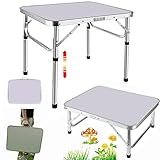 Lucn 60 cm faltbarer Campingtisch, tragbarer faltbarer Picknicktisch für den...