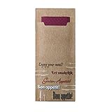 520 Bestecktaschen Serviettentaschen Sacchettos Hartpapier 85x200mm Havanna...