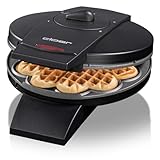Cloer 1620 Waffeleisen für klassische Herzwaffeln, 930 W, Waffelgröße 15,5...