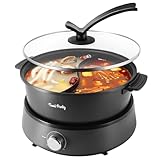 Food Party Hot Pot Elektrisch 4L Aktualisiert Hotpot Topf Doppelseitig...