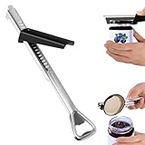 Glasöffner Schraubdeckelöffner, FlaschenöFfner für Senioren, Verstellbarer...