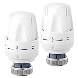 2 Stück Heizkörperthermostat, Heizungsthermostat, M30 x 1.5...