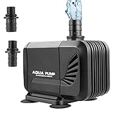 1500L/H Wasserpumpe Tauchpumpe Aquarium Pumpe, Aquarium Pumpe Leise mit Filter...