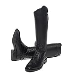 Rhinegold Young Rider Elite Reitstiefel aus weichem Leder, Schwarz, 4 (EU37)