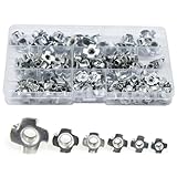 Einschlagmuttern, Schlagmuttern, Vier Prong Nüsse, 160 Stück Einschlagmutter,...