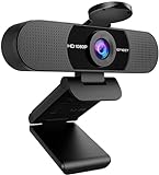 EMEET Full HD Webcam - C960 1080P Webcam mit Objektivabdeckung & Dual Mikrofon,...