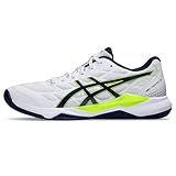 Asics Herren Gel-Tactic 12 Sneaker, White Black, 39 EU