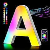 LED Buchstaben Lichter Alphabet, Led Leuchtbuchstabe Farblich Veränderbar mit...