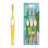 TePe Supreme Zahnbürste, Soft, farblich sortiert, 3 Stk., Plaque-Entferner,...