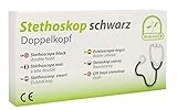 Medi-Inn Stethoskop Doppelkopf, 1-Schlauch-System, schwarz, PZN: 04461778, 1...