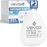 VEVOX® P2 Partikelfilter im 10er Set - Schutz gegen Partikel & Aerosole - 94%...
