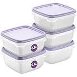 SmartStore Frischhaltedosen mit Deckel und Kühlschrank Organizer 0.5L 5er Set |...