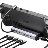 JSAUX Steam Deck Dock 6-in-1-Dockingstation kompatibel mit Valve Steam...