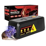 Rattenfalle Elektrisch, Mausefalle mit 2800V Sofort-Tötung, Elektrische Ratten...